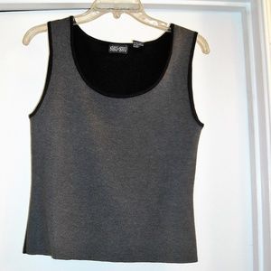 SHU SHU BLACK & GRAY LARGE VEST